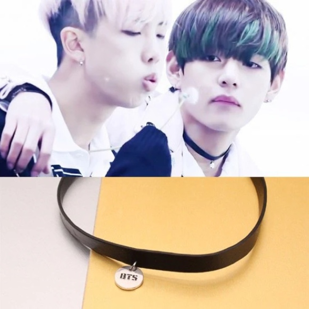 BTS Black Choker Necklace